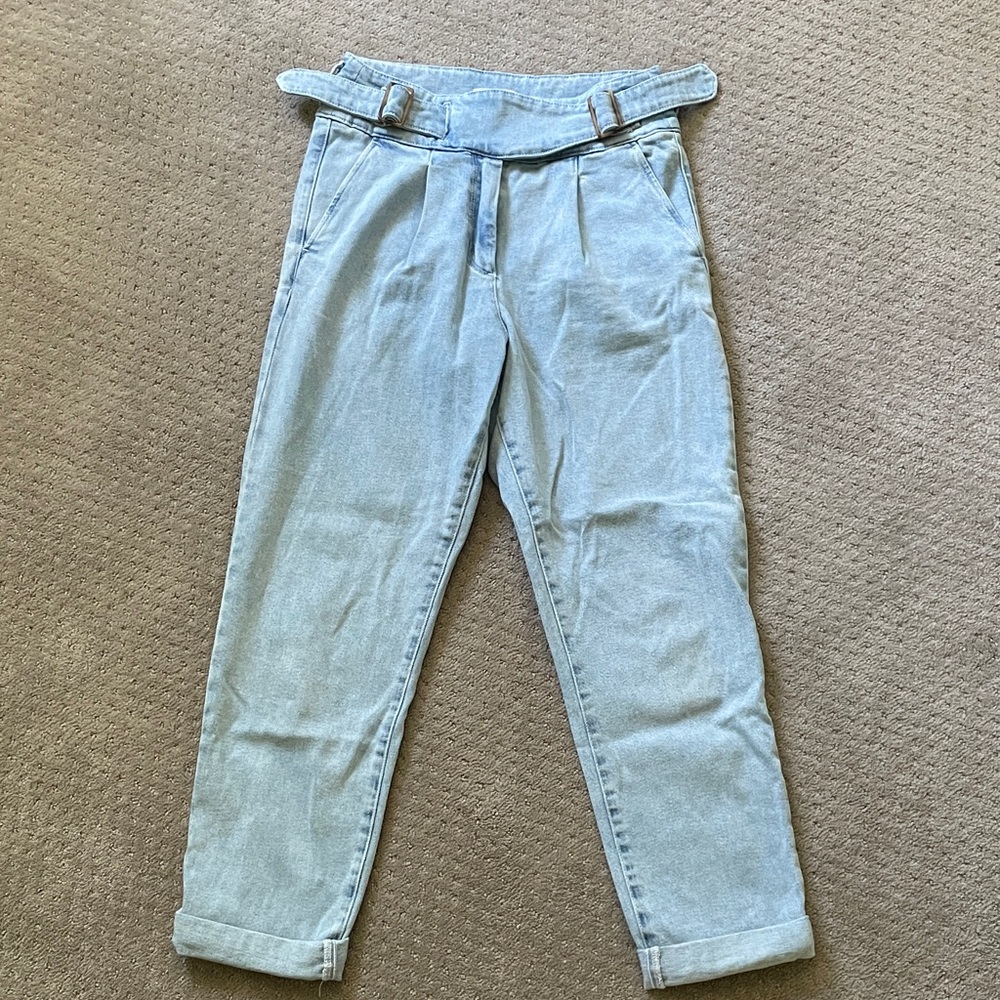 Sézane Light Blue Franck Trousers / Jeans